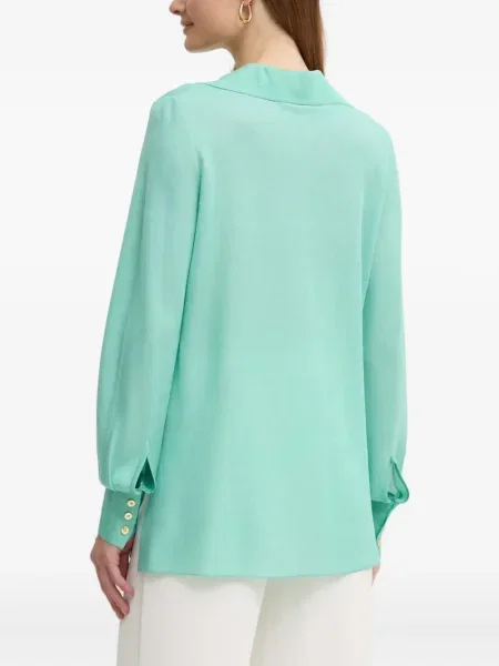 Cămașă Luisa Spagnoli cu broderie verde