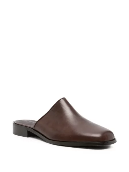 Chiloți Studio Nicholson din piele slip-on maro