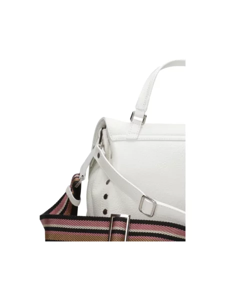 Torebka skórzana Zanellato biała