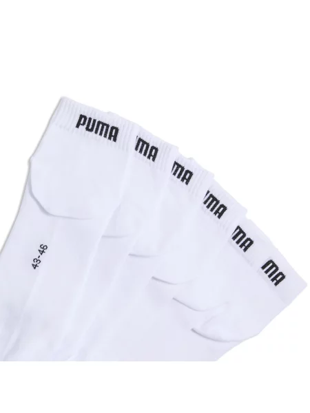 Krótkie skarpety PUMA Unisex sześciopak Odzież biały