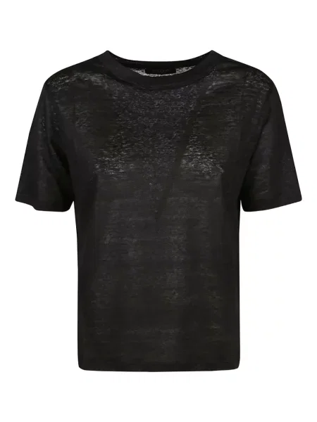 Tricou Aragona de in cu decolteu rotund negru