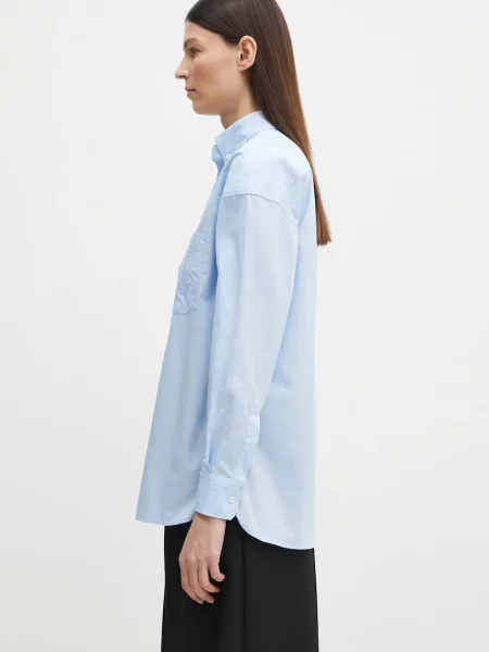 Πουκάμισο Fiorucci Angel Embroidered Relaxed Fit μπλε