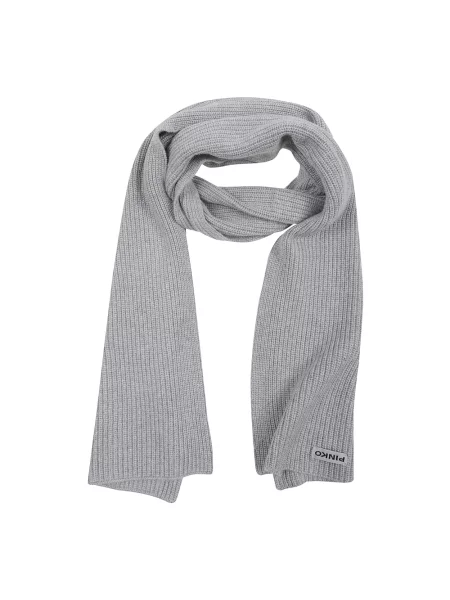 PINKO Akcesoria Kobieta ONE SIZE Szalik Słowenia Half English szary