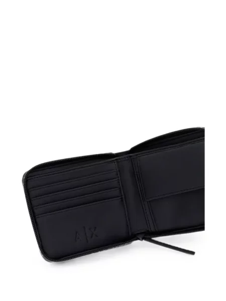 Portofel Armani Exchange cu autograf negru