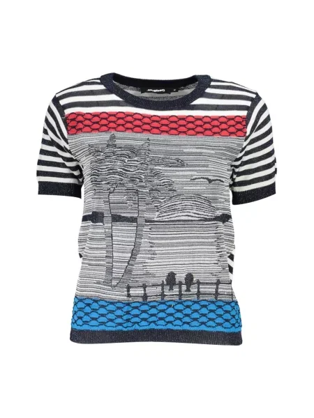 Sweter Desigual niebieski
