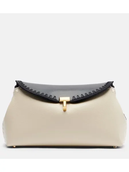 Geantă plic Toteme din piele negru