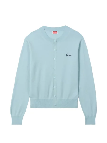 Cardigan Kenzo cu broderie albastru