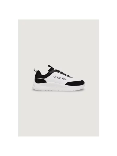 Pánske topánky Calvin Klein Light Eva Runn Essential Laceup Suede black/bright white biela