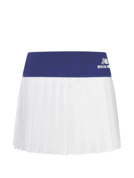 Fusta mini Miu Miu alb
