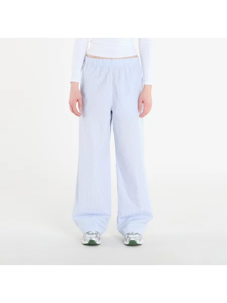 Poplínové kalhoty Calvin Klein modré