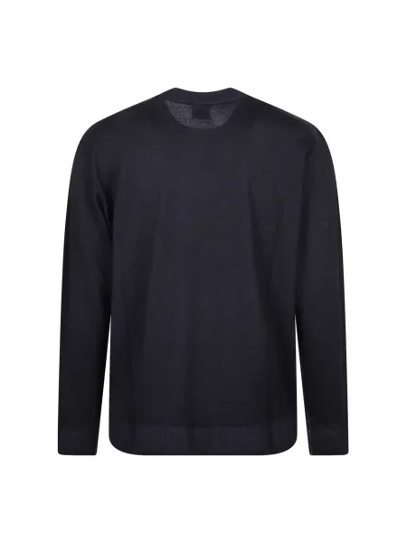 Lniany sweter C.p. Company niebieski