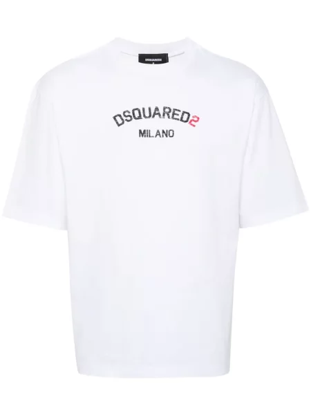Tricou Dsquared2 cu imagine alb