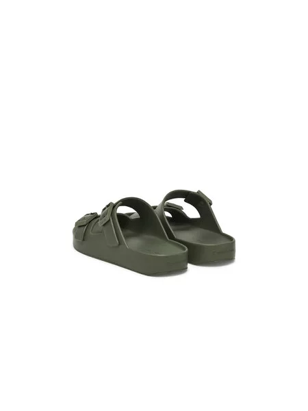 Calvin Klein Natikači Ergon Eva Double Bar Sandal zelena