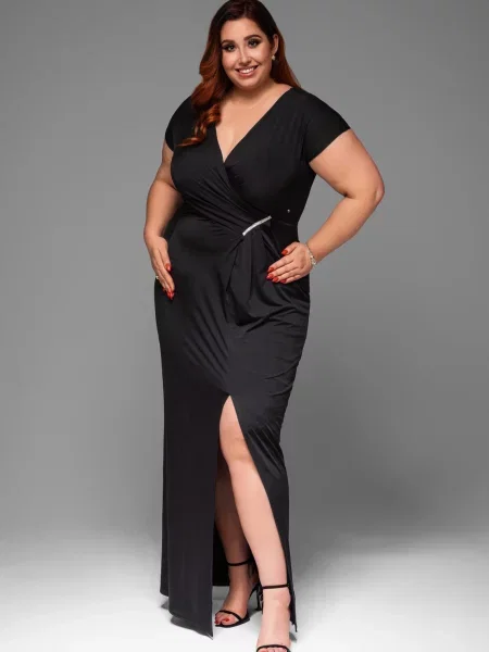 Rochie de seară Edoti de costum negru