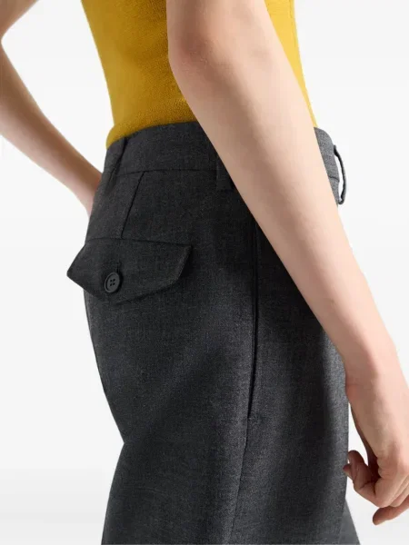 Pantaloni Prada plisate gri