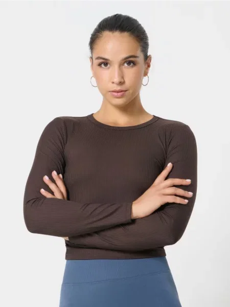 Спортивна футболка кавовий