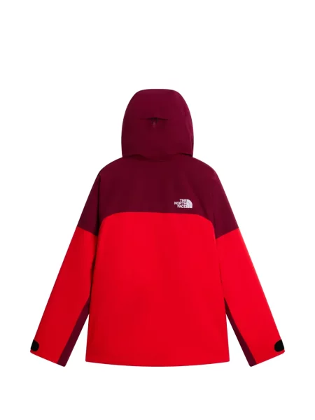 Geacă The North Face cu glugă roșu
