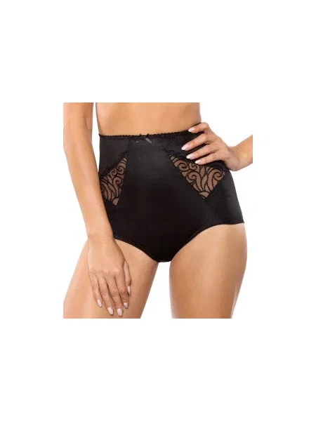 Chiloți Gorteks cu talie înaltă negru