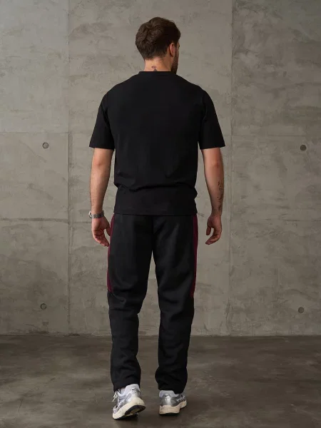 Штани спортивні ISSA Plus комбінований верх чорний