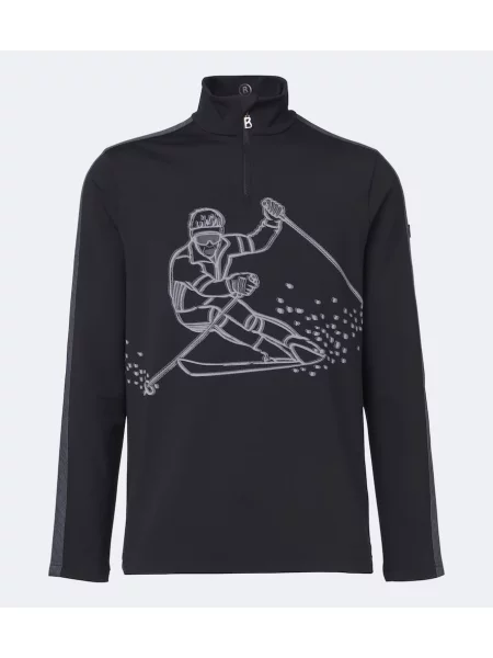 Lenjerie de corp termoactivă Bogner cu imagine negru