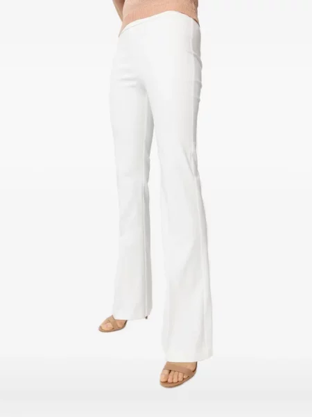 Pantaloni Avenue Montaigne alb