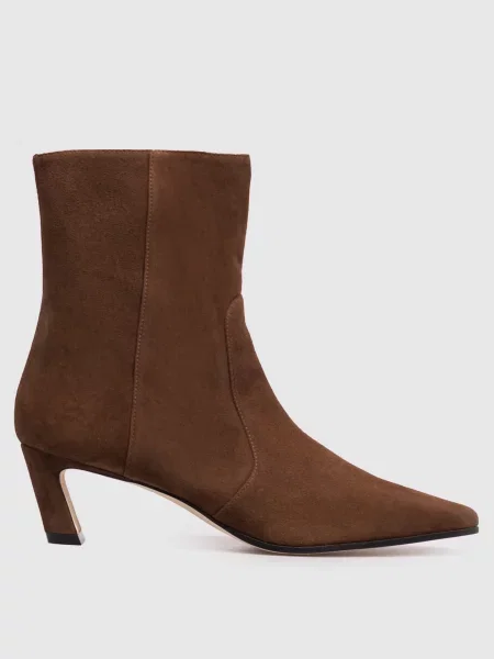 Замшевые ботильоны Stuart Weitzman коричневые