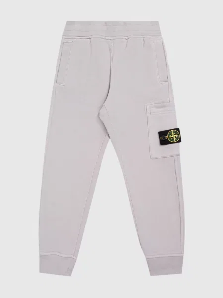 Дитячі джогери з патчем логотипа Stone Island сірі
