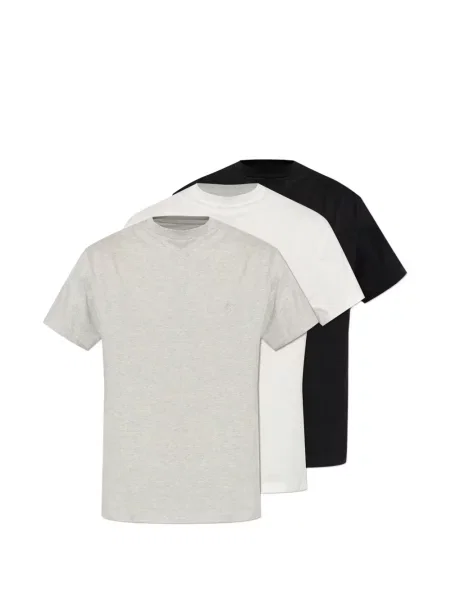 Tricou Jil Sander cu broderie alb