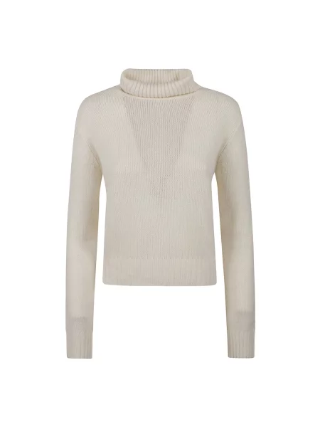 Sweter z golfem Be You do golfa biały