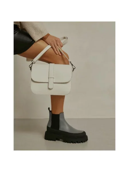 Кожаные ботинки челси Estro серые