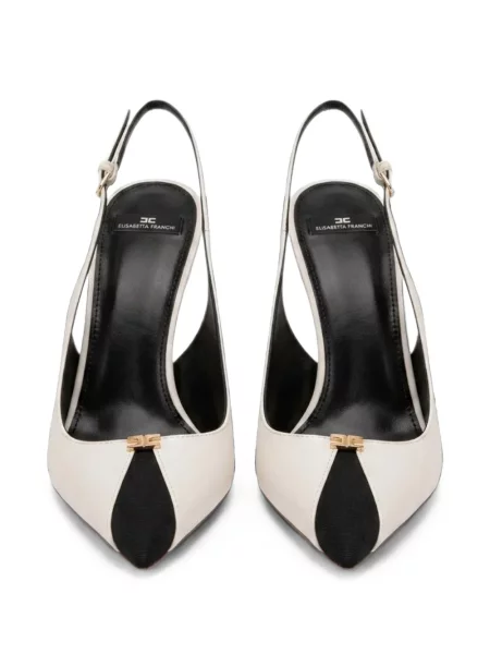 Pantofi cu toc Elisabetta Franchi din piele slingback