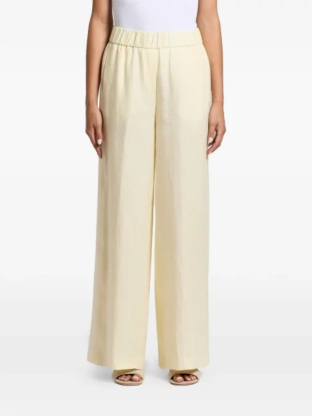 Pantaloni palazzo Peserico galben