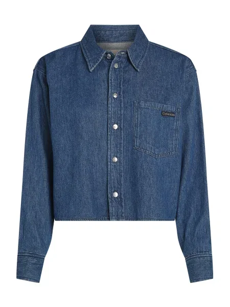 Calvin Klein Jeans traper košulja tamnoplava