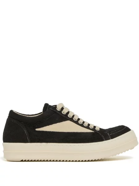 Sneakerși Rick Owens Drkshdw din piele de căprioară negru