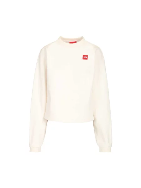 Długa bluza sportowa The North Face z długim rękawem na siłownię biała