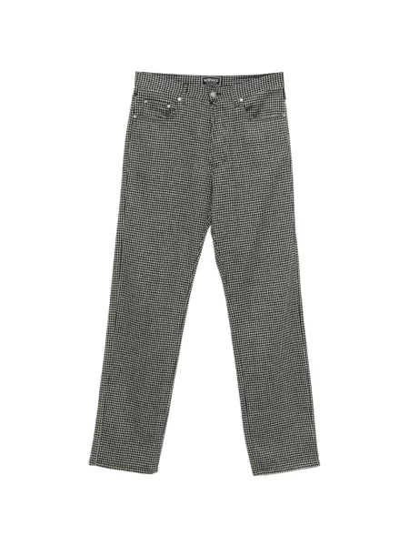 Kostkované kalhoty Versace Pre-owned černé