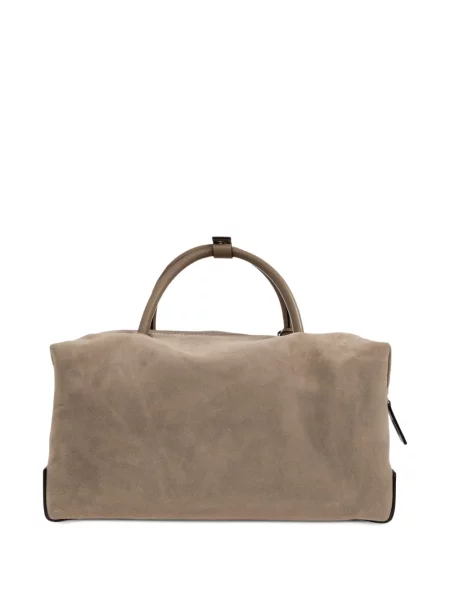 Geantă shopper Max Mara din piele de căprioară
