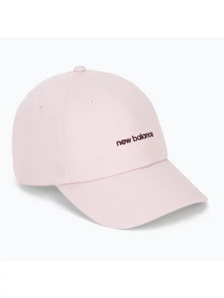 Női New Balance 6 Panel Linear Logo sapka rosesugar. Méret: OS rózsaszín