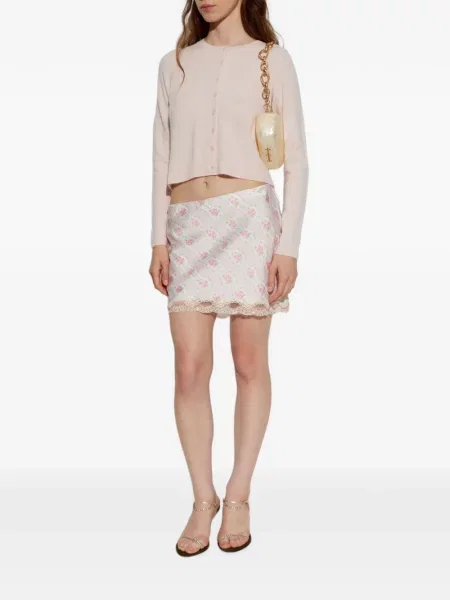 Cardigan Loveshackfancy cu funde roz