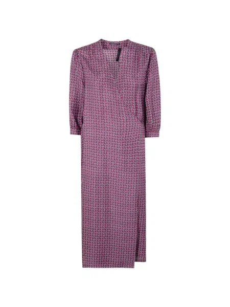 Rochie Laura Urbinati cu model paisley cu legături de costum violet