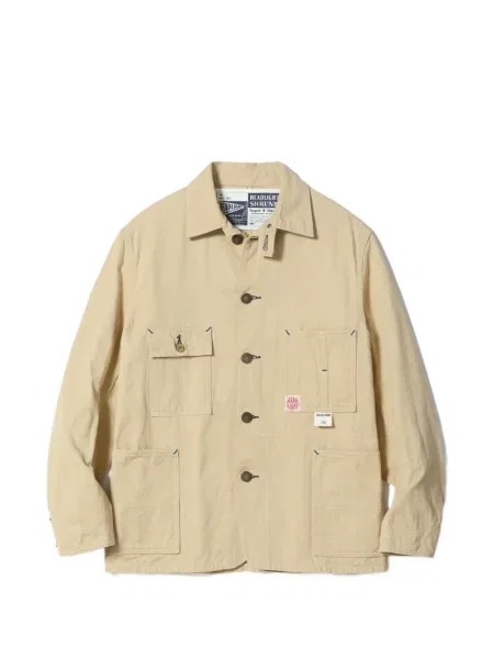 Cămașă de blugi Sugar Cane Jeans cu model herringbone