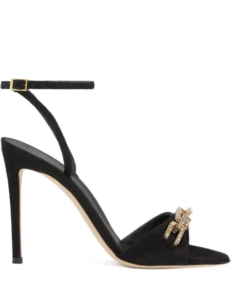 Sandale Giuseppe Zanotti de cristal negru