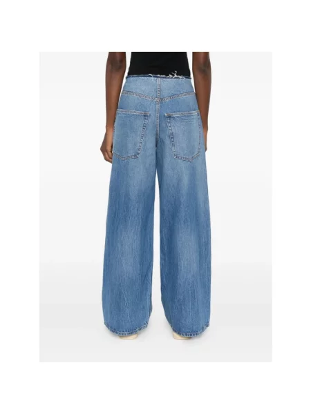 Szerokie jeansy Alexander Wang niebieskie