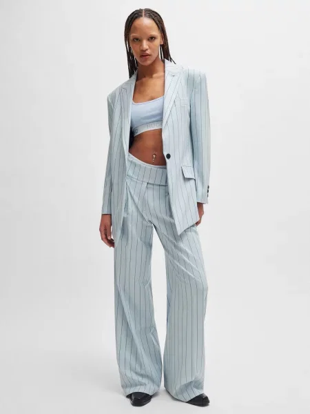 Смугастий піджак Hugo блакитний
