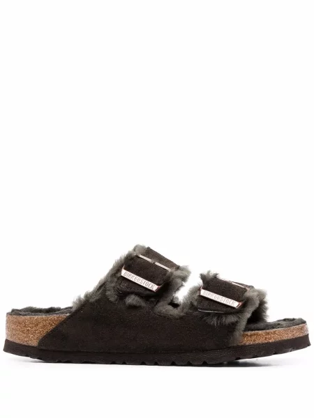 Sandale Birkenstock cu cataramă verde