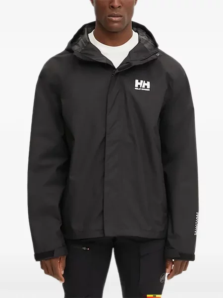 Jachetă cu glugă Helly Hansen cu glugă negru