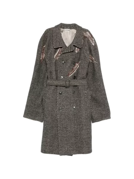 Vlněný retro kabát A.n.g.e.l.o. Vintage Upcycling šedý