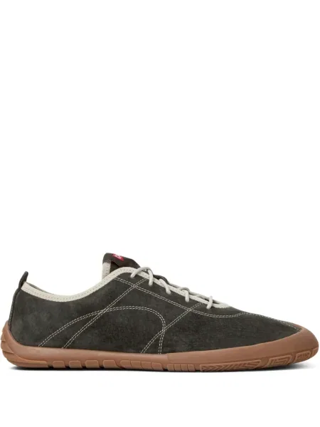 Sneakerși Camper din piele de căprioară gri