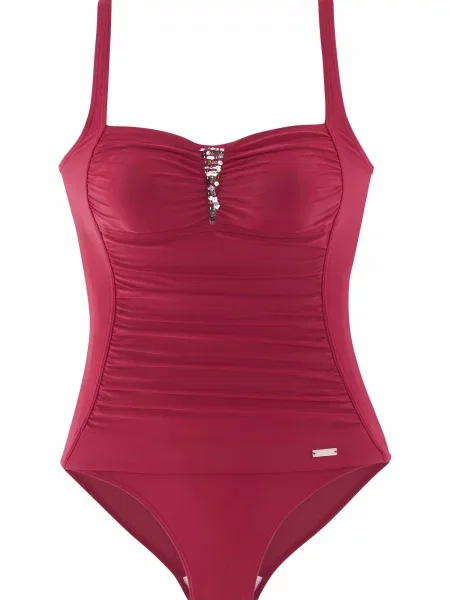 LASCANA Costum de baie întreg roșu