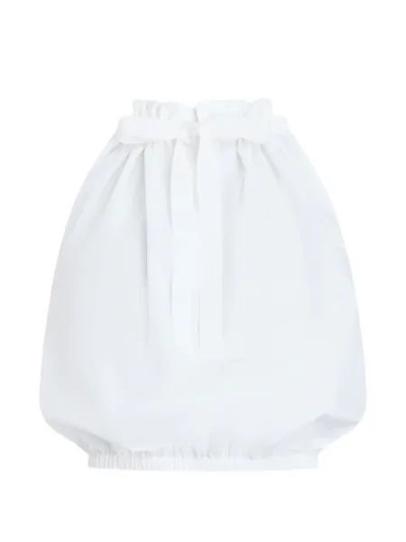 Bluzka Patou bez rękawów z falbankami biała